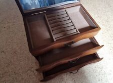 Schatulle holz Schubladen Schränkchen für Schmuck braun