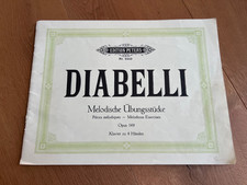 Diabelli Edition Peters Nr.2442 melodische Übungsstücke Klavier Noten zu 4 Hände