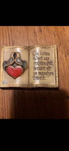 Wachsbild liebe mit schriftzug - wachsbild,