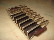 Toastständer/Serviettenhalter Teak/Metall  Mid Century Danish Design 50er/60er