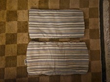 Hauck Sitzauflage Sitzkissen +Rückenkissen Kinderstuhl Hochstuhl Beige gestreift