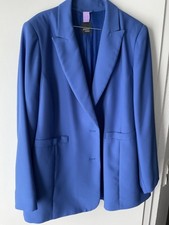 Persona by Marina Rinaldi Hosenanzug Kobaltblau 2 Teiler Blazer Hose w neu 50/52