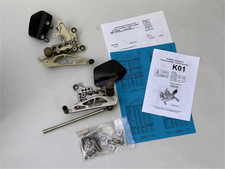 Gilles Tooling Fußrastenanlage K01-T für Kawasaki ZX-9R 1997-00, ZX-6R 1997-02