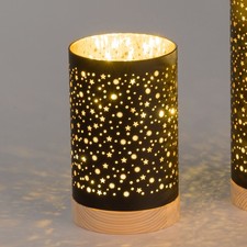 LED Tischlampe Zylinder STARS