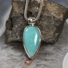 Amazonit Anhänger, 925