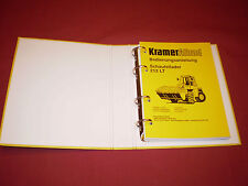 Für Radlader Kramer 212 LT,Motor Yanmar 3TN 84 TE,Bedienungsanleitung, GEBRAUCHT
