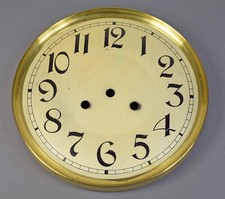 Großes altes Uhren Zifferblatt f Wanduhr Reguator Uhrwerk clock dial