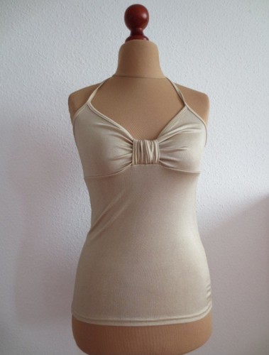 Goldfarbiges neckholder top - goldfarbiges,