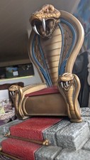 RARE Statue Cobra Thron GI Joe Sideshow Collectibles gold Schlange Throne Figur
