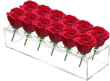 Transparente Blumenkasten aus