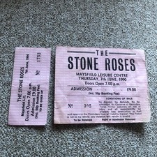 Stone Roses ticket + stub