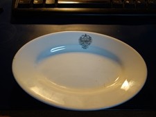 Alter Bauscher Weiden Teller - klein - oval mit Doppeladler Wappen