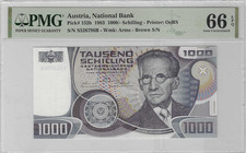 AUSTRIA/ÖSTERREICH 1000 SCHILLING 1983 PMG 66 EPQ