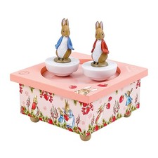 Trousselier 6260467 Spieluhr mit tanzenden Figuren für Kinder, Peter Hase, magne