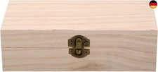 Holzkiste mit Deckel, Holzschachtel Holzbox Natur, Holz Schatulle mit