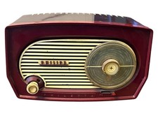 Philips Philetta Radio Röhrenradio BF 102 BF102A/02 rot 50er Jahre vintage 55765