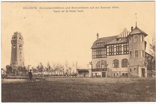 AK CHEMNITZ 1913 Bismarckschlößchen und Turm auf Bornaer Höhe   ( 1095