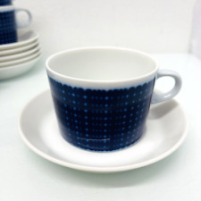 Hutschenreuther Novum Blau Gitter Teetasse Kaffeetasse 2 teilig mehr da