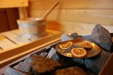 Sauna Kräuterschale Verdampferschale Edelstahl Aufguss mit Kräuter / Aroma