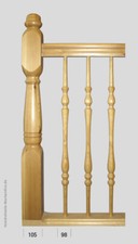 Treppenpfosten Geländer Holz