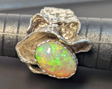 Großer Opal Ring 925 Silber