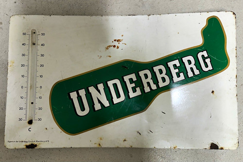 Underberg emaille werbeschild - underberg,