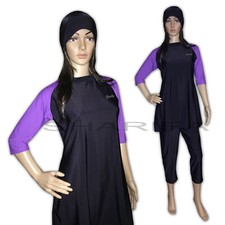 SHARIFA Badeanzug Schwarz