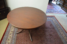 Vintage Tisch Esstisch Massivholz Farbe Mahagoni mit 2 Einlegeplatten Rund/Oval