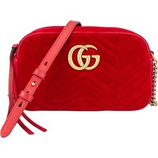 Gucci Red Velvet GG Marmont