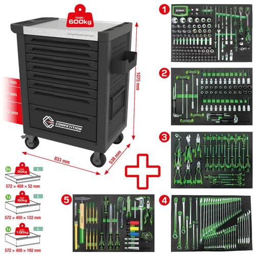 Tools werkstattwagen mit 8 - tools,
