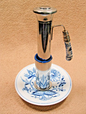 Bierwärmer auch als Getränkekühler Glanzverchromt, Zwiebelmuster MEISSEN #W1008