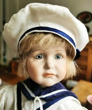 hübsche vintage Kämmer & Reinhard 114 Porzellankopf Puppe Repro