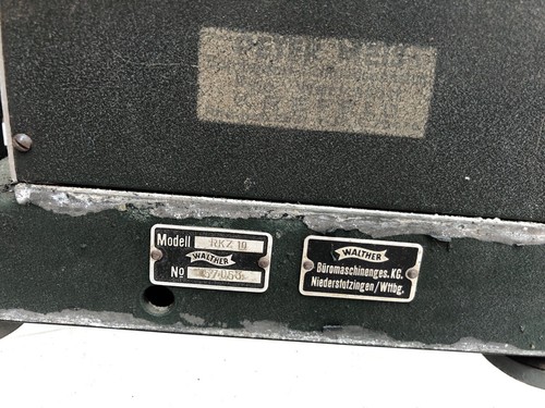 Walther rkz10 rechenmaschine - rechenmaschine,