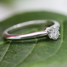 Tiffany & Co. Verlobungsring Platin 950 - Gr.50 - Box & Zertifikat 0,20ct - VVS2