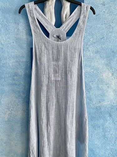 Lino träger maxi leicht kleid - lino,