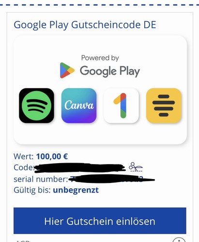 Google play gutschein code - play,