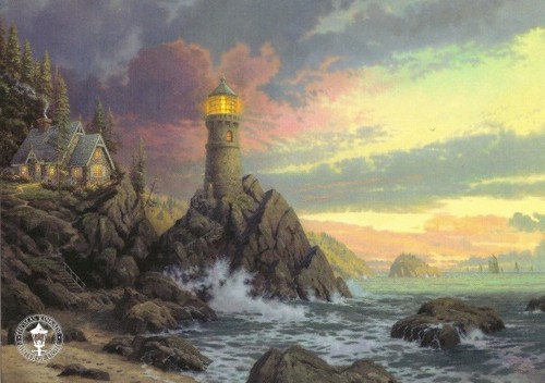 Thomas kinkade rock - kinkade,