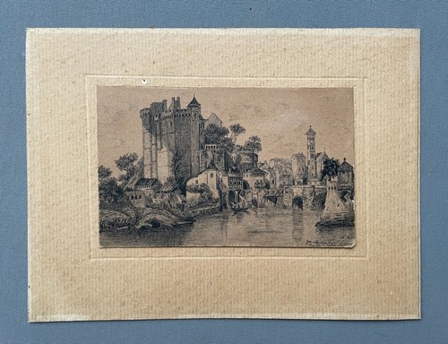 Schloss alte signierte - schloss,,