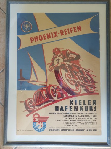 Plakat kieler hafenkurs 1951 - plakat,