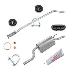 Komplette Auspuffanlage für Fiat Punto 2 II Typ188 1.2 8V Auspuff + Zubehör