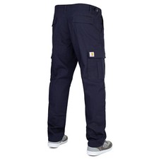 Carhartt WIP Aviation Cargo Pant navy - Modern Slim Fit Hose mit Seitentaschen