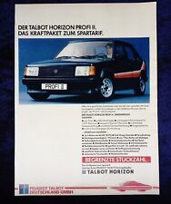 Chrysler Simca Horizon Profi II, originale Werbung aus 1983