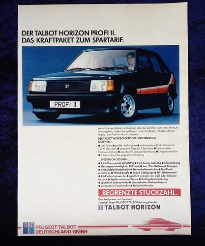 Chrysler simca horizon profi - chrysler,