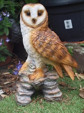 Eule Deko Figur Schleiereule