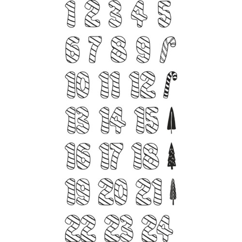 Clear stamps adventskalender - clear,