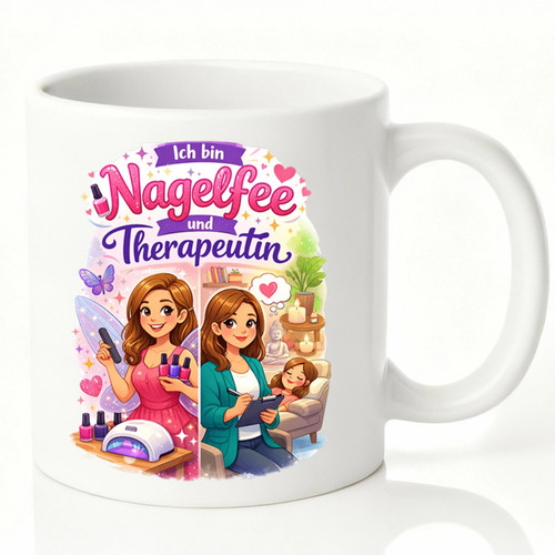 Kaffeetasse ich bin nagelfee - kaffeetasse,