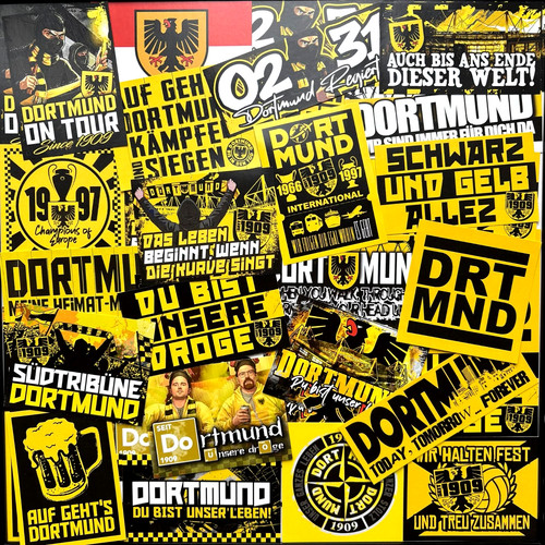 100 dortmund aufkleber - 100,