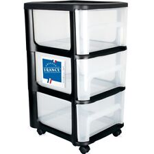 Schubladenbox mit Rollen Büro Organizer Regal Kunststoff Ablagebox Schreibtisch