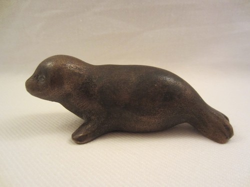 Robbe seehund heuler bronze - robbe,