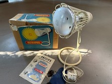Philips Ultraphil 50er Jahre UV Lampe OVP ! Rockabilly Loft Tischleuchte